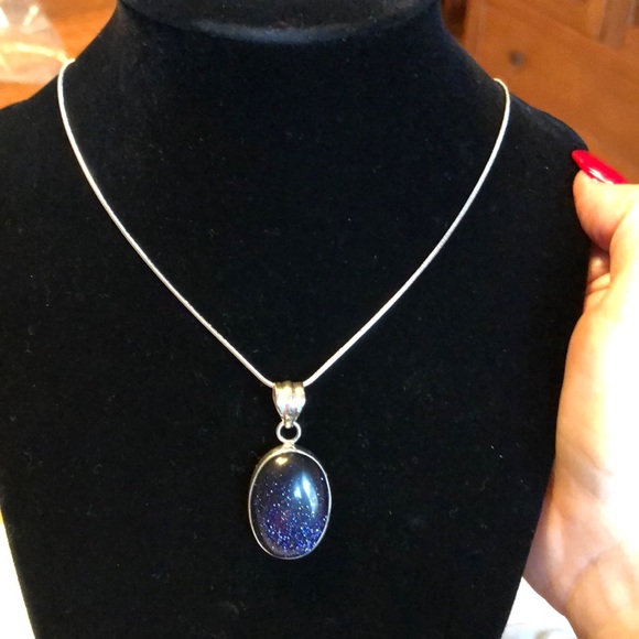 Blue Goldstone Pendant Best Sale, 50 